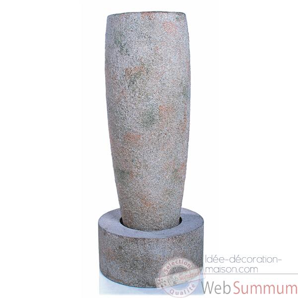 Fontaine-Modele Mati Crucible Fountain, surface granite-bs3503gry