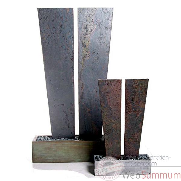 Fontaine-Modele V Fountain XXL, surface ardoise combines au bronze-sl5505sl/vb