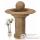 Fontaine Carva Ball Fountain on Octagonal Pedestal, granite -bs4066gry
