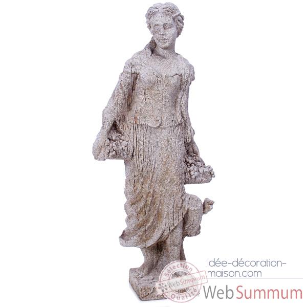 Sculpture Goddes of Autumn, pierres granite -bs3134gry