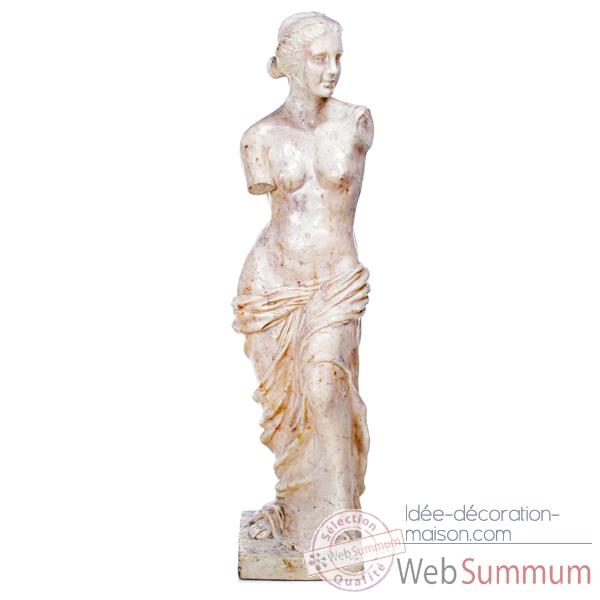 Video Sculpture Venus de Milo, pierre albatre blanc -bs3135alaw