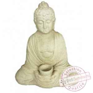 Bouddha assis porte-bougie Bouddha Web Summum -BUD003