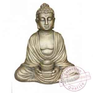 Bouddha assis porte-bougie Bouddha Web Summum -BUD004