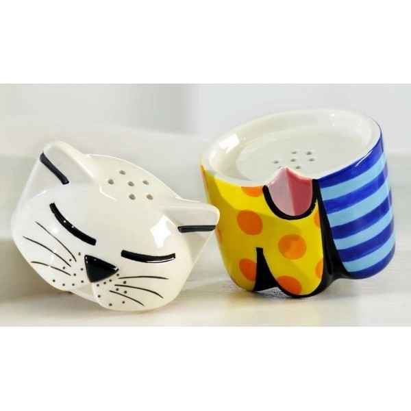 Sel et poivre chat design set Britto Romero -B330311