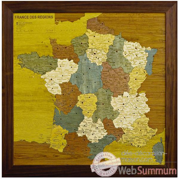 Carte de France des regions Creartion -France