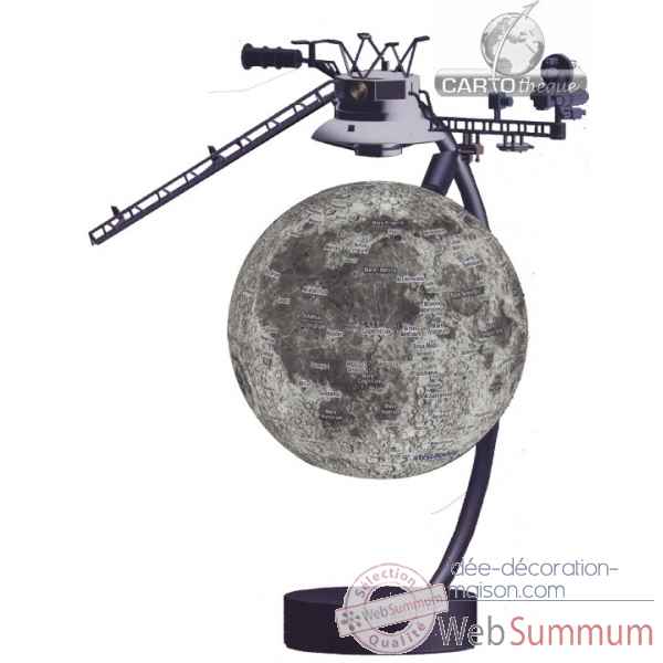 Globe 15 cm magnetique flottant moon Cartotheque EGG -SLMF15MOON
