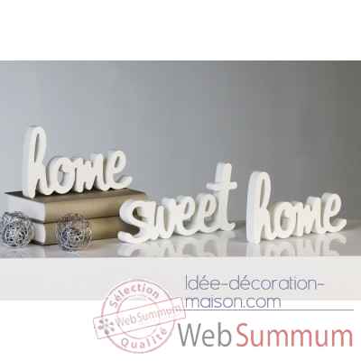 Mots ecrits \"home sweet home\" Casablanca Design -71216