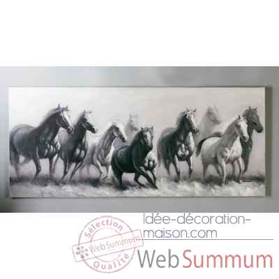 Peinture a l'huile "cheval" Casablanca Design -31906
