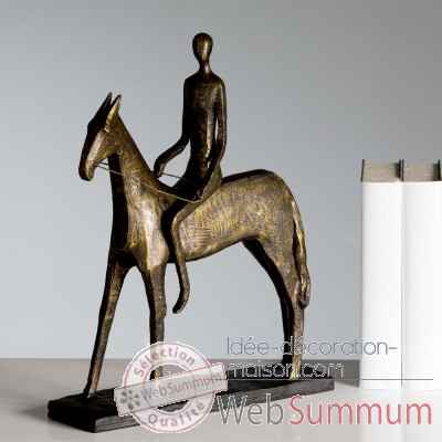 Sculpture \"cavalier\" Casablanca Design -59596