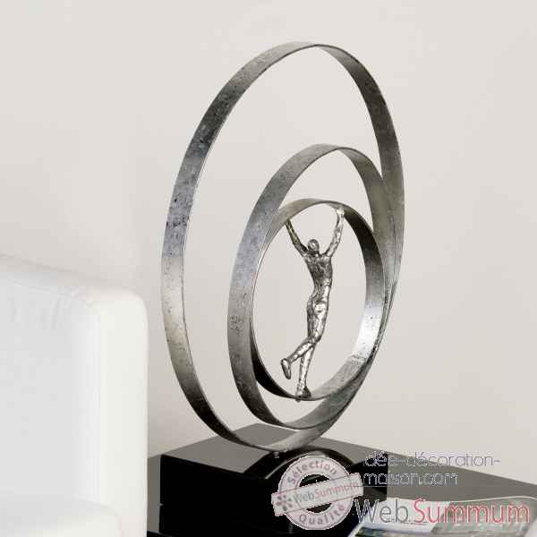 Sculpture \"human\" metal marbre Casablanca Design -59493