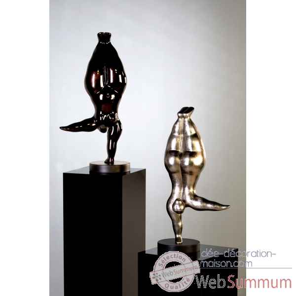 Sculpture \"handstand\" brun brillant Casablanca Design -59640