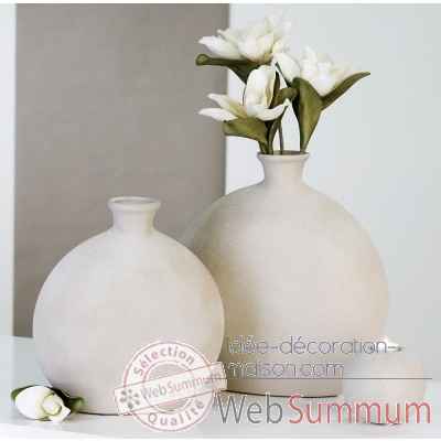 Vase arrondi \"grain\" Casablanca Design -26752