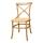 Chaise croisillon, sige complet Rotan style Chine -C0595NAT-TR