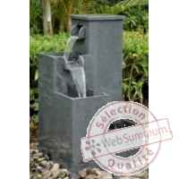 Fontaine hermes en pierre granit finition polie, de coloris gris Climadream