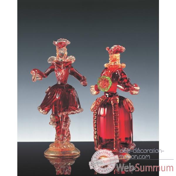 Couple goldini en verre Formia -V46105-M