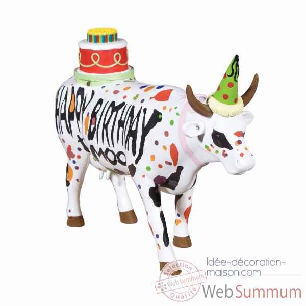 Figurine vache large happy birthday CowParade -GM46778 -2