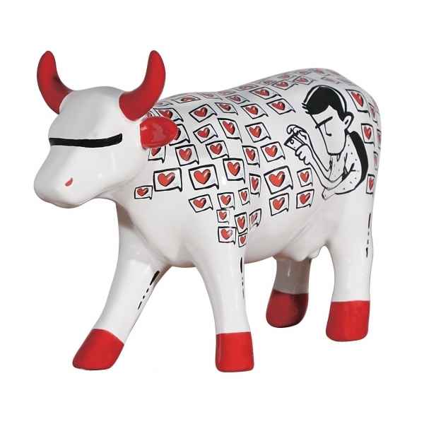 Figurine vache cowparade mensagem recebido ceramique mmc -47480