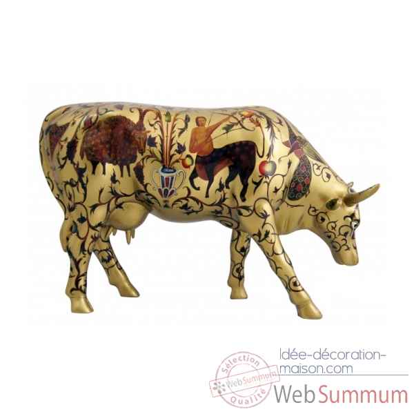 Statuette vache golden byzantine cowparade -46775