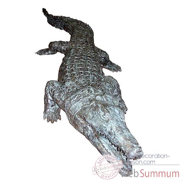 Crocodile en bronze -BRZ45