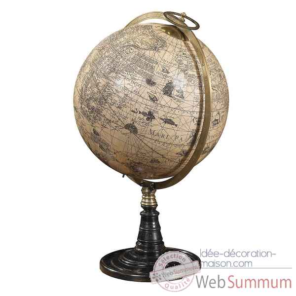 Globe vieux monde décoration marine amf gl046