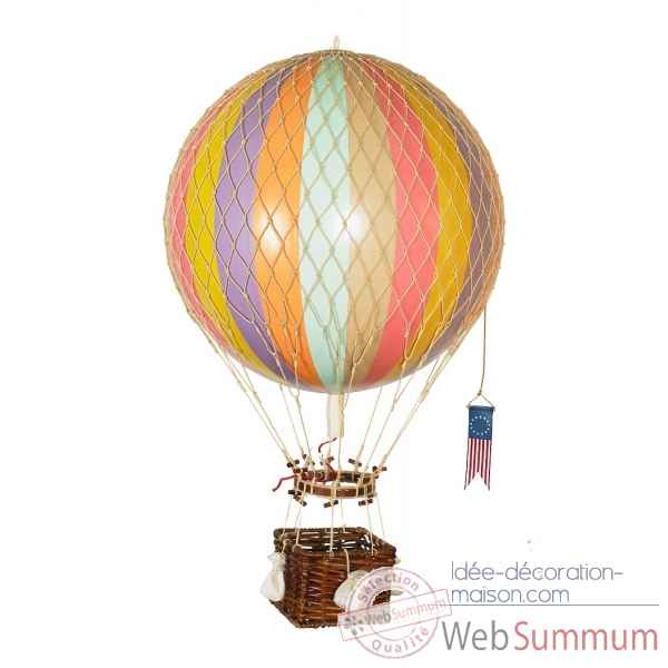 Replique Montgolfiere Ballon 32cm arc-en-ciel pastel Decoration AMF -AP163F