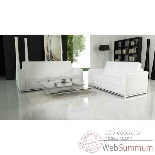 Salon 2+3 places florida blanc Delorm Design -Salon 2+3 Places FLORIDA Blanc