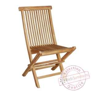 Chaise mayotte en teck naturel 60-001