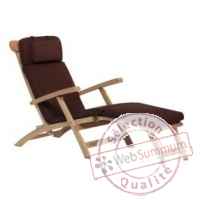 Matelas chaise longue chocolat 62-627