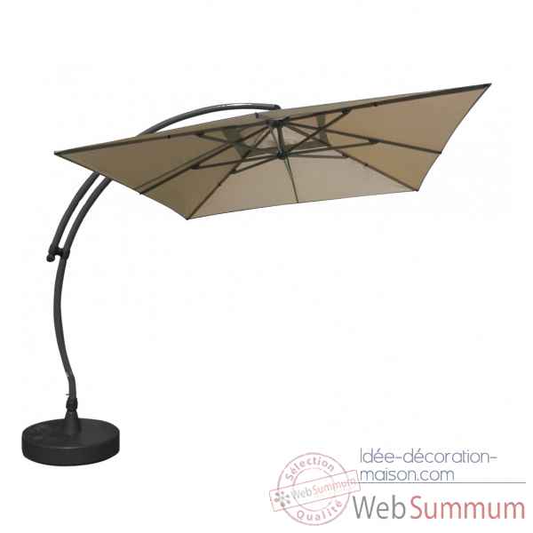Kit parasol deporte carre taupe 320 olefin Easy Sun -10228613