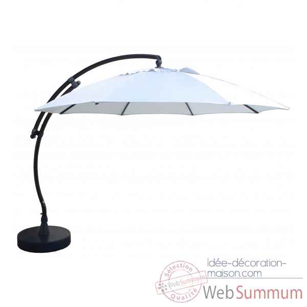 Kit parasol deporte rond gris clair xl375 olefin Easy Sun -10219306