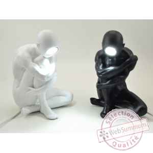 2 lampes led sitting man assorties 29cm Edelweiss -D1090
