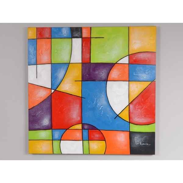 Tableau multicolore 80x80cm Edelweiss -C7061