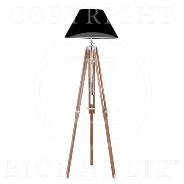 Eichholtz lampe telescope bois et nickel grande -lig03271