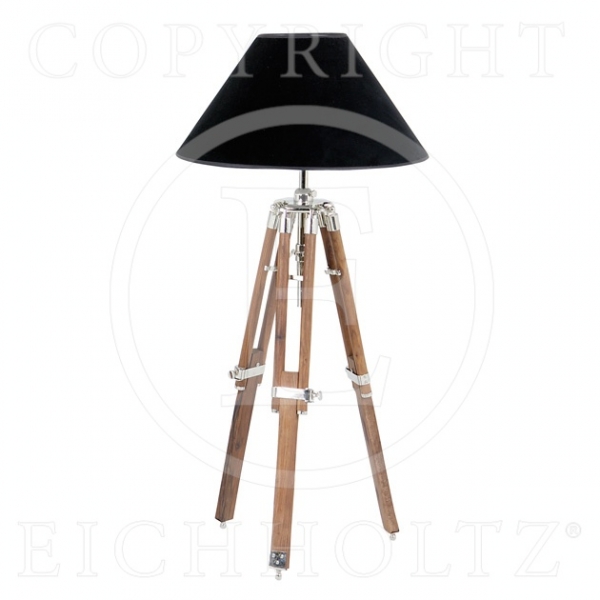 Eichholtz lampe telescope bois et nickel petite -lig03269