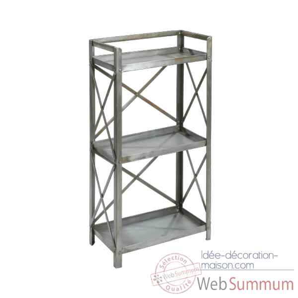 Etagere Metal 3 tables vert Hindigo -JC75GREE