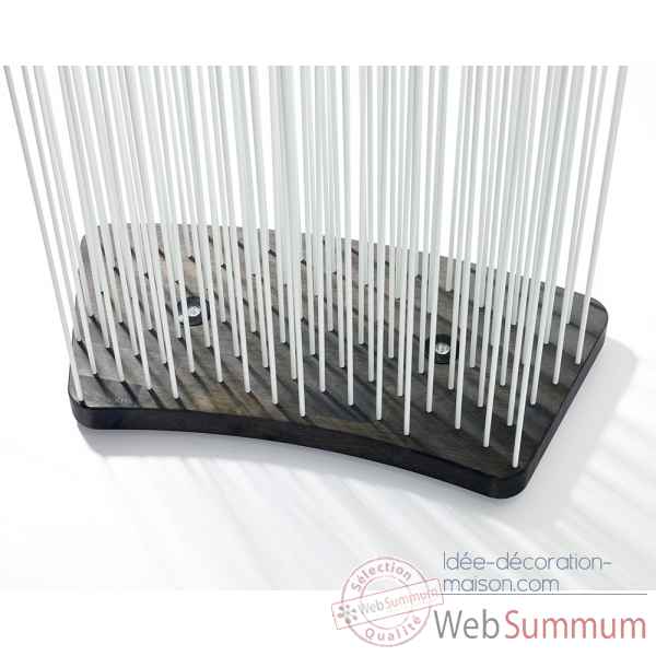 Decoration lumineuse sticks base arrondi rubberwood fonce 60x30 (o2m) Extremis -SB63-ZD2