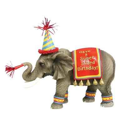 Figurine Elephant Happy Birthday -HP16926
