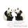 Figurine pandas Sel et Poivre -MW93455