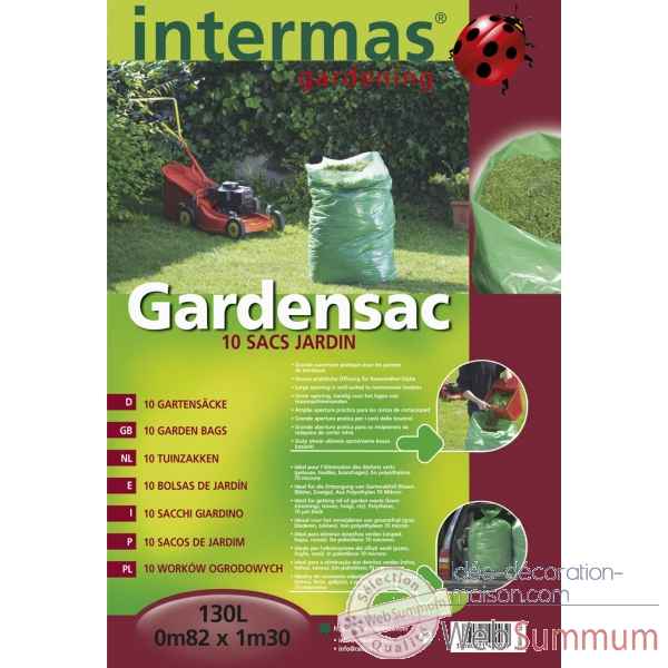 10 gardensac (sac jardin 150 litres ) Intermas 140003