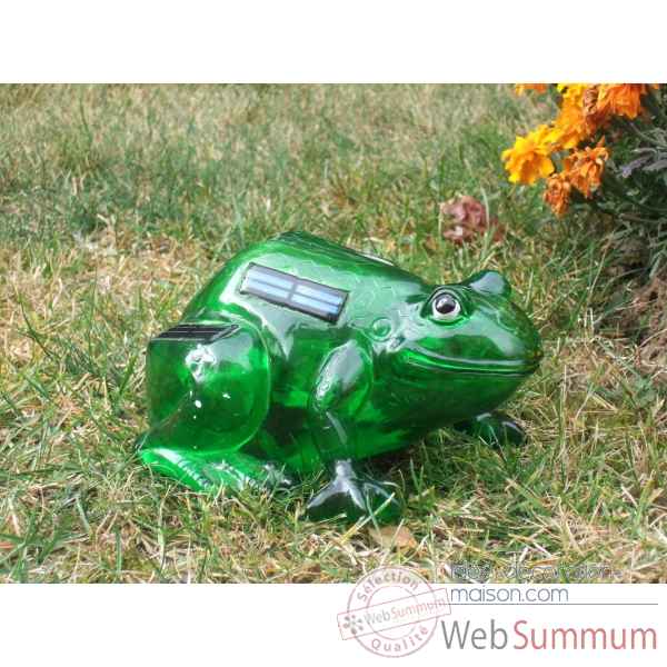 Dcoration de jardin lumineuse  nergie solaire : crapaud Jiawei -G020040AA