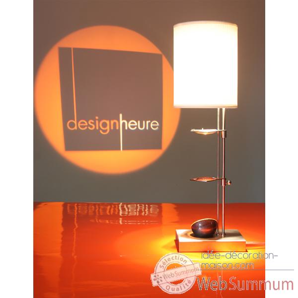 Lampe de table projectrice d\'image Designheure Scope Blanche -mscbl