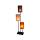 3 magnifiques lampes sur tige acier avec abat jour artisanat Indonsien -33194