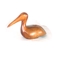Lasterne-Miniature a poser-Le pelican nageant - 17 cm - PE18R