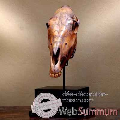 Crâne de cheval sculpté Objet de Curiosité -PU230-2