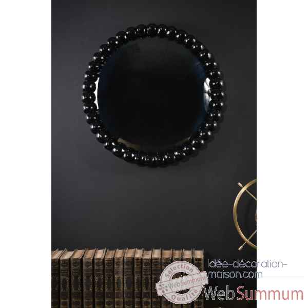 Cadre perles noires - vide Objet de Curiosité -TA100