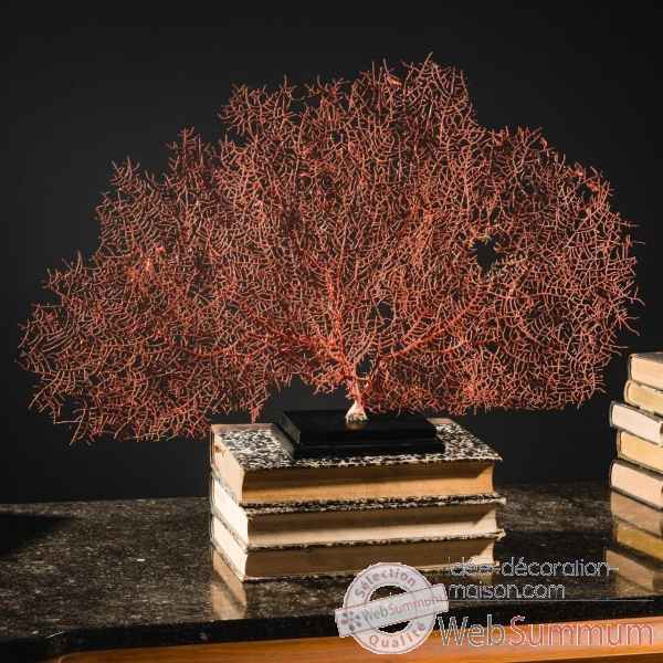 Gorgone rouge vif mm Objet de Curiosite -VE050