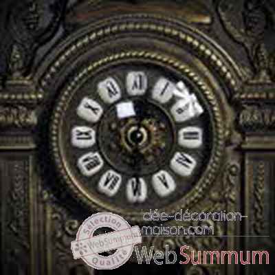 Horloge a balancier en laiton antique Objet de Curiosite -DL116