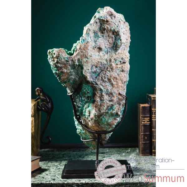 Malachite chrysocolle 6.6kg - congo Objet de Curiosite -PUMI1074 -6
