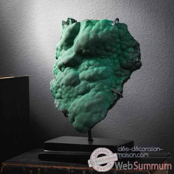 Malachite naturelle fibreuse ou concretionnee Objet de Curiosite -PUMI501-15