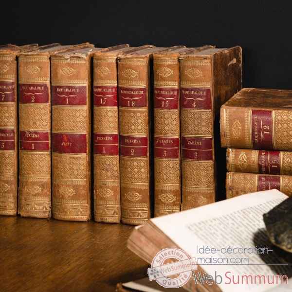 Oeuvres de bourdaloue -1826 -15 volumes Objet de Curiosite -PUL220